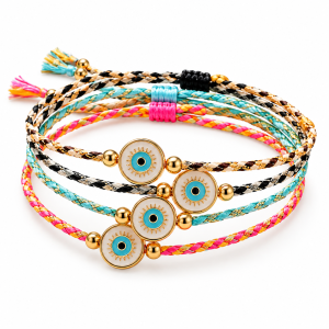 Coastal Evil Eye Bracelet Set