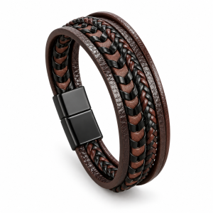 Foundry Layered Bracelet - Brown