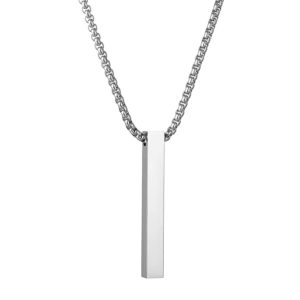 Axis Bar Pendant - Silver