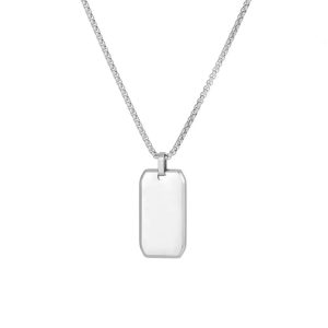 Axis Bar Pendant - Silver